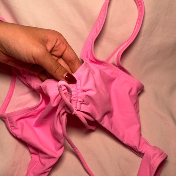 BoutineLA Pink Cut-Out One Piece - Picture 4 of 4